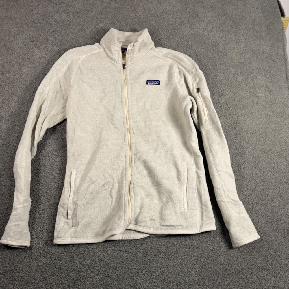 Patagonia Better Sweater Full Zip Fleece Jacket Cream Oatmeal Womens Large 25538 - Picture 2 of 4